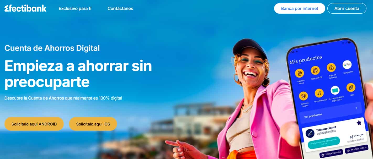 Cuenta de Ahorros Efectibank: 4.5% TREA, beneficios, requisitos y cómo abrirla