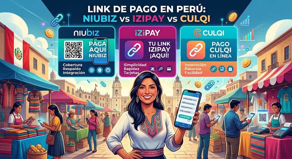 Link de pago en Perú: Niubiz vs Izipay vs Culqi